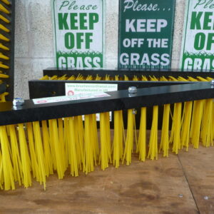 Drag Brush 2ft long  3 x row yellow 5" brush