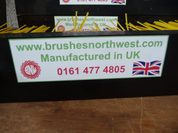 Drag Brush 2ft long  3 x row yellow 5" brush - Image 4